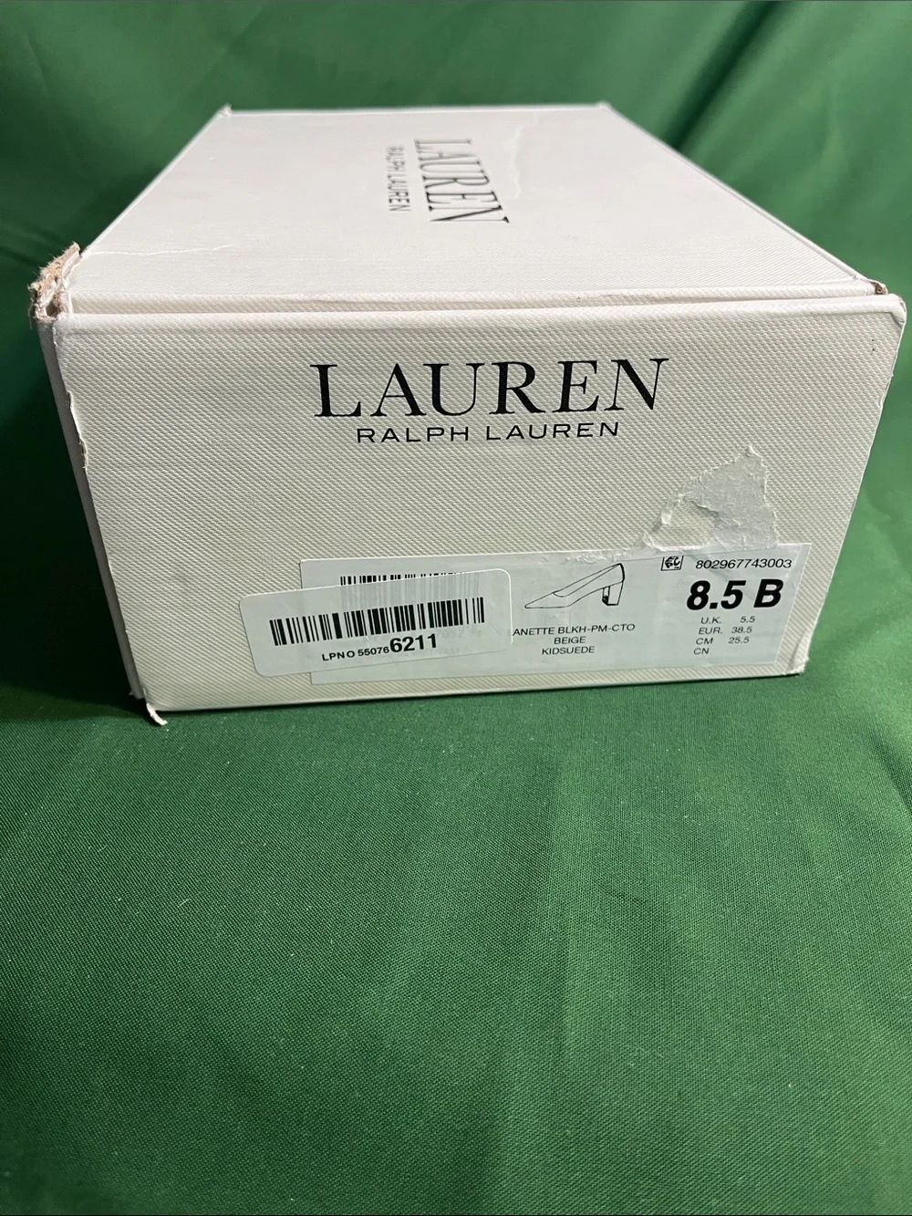 Women's Cream Pointed-Toe Suede Pumps - Ralph Lauren